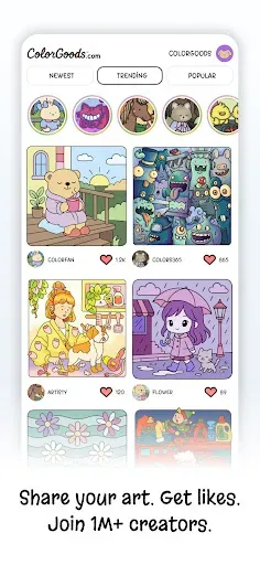 Скриншот 3 — Color Goods™ - Coloring Games