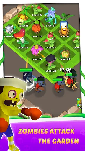 Скриншот 3 — Merge Plants 3D-Garden Defense