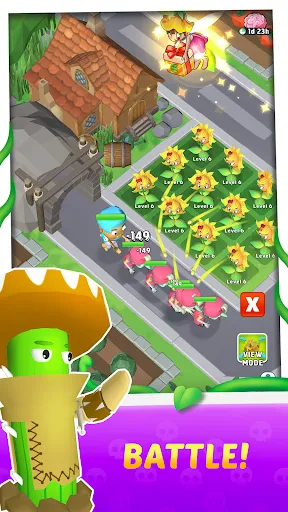 Скриншот 4 — Merge Plants 3D-Garden Defense