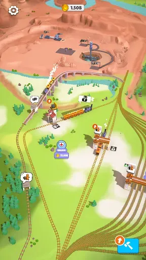 Скриншот 2 — Rail Master Tycoon: Idle Поезд