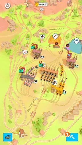 Скриншот 5 — Rail Master Tycoon: Idle Поезд