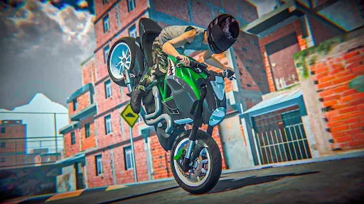 Скриншот 1 — Wheelie City: Motorcycle Stunt