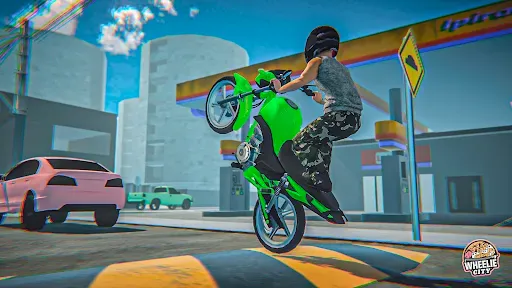 Скриншот 3 — Wheelie City: Motorcycle Stunt