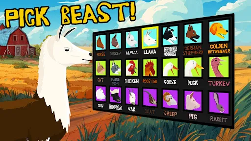 Скриншот 2 — Horse Fights Farm Animals