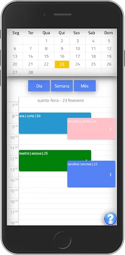 Скриншот 4 — Agenda salão de beleza