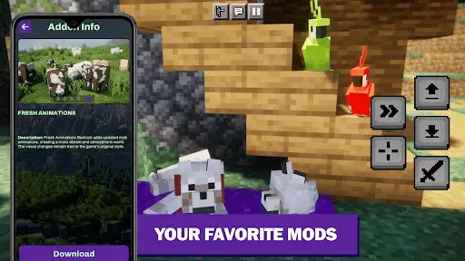 Скриншот 3 — Mob Animations Addon Minecraft