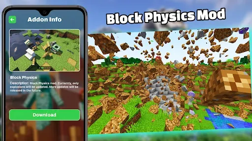 Скриншот 3 — Mod Realistic Physic Minecraft