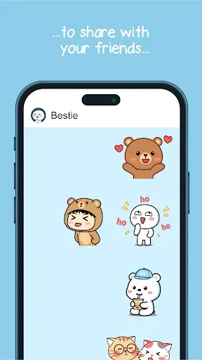 Скриншот 3 — Oh My Bear Cute Stickers