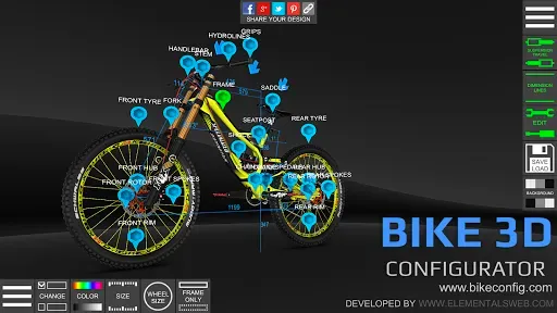 Скриншот 1 — Bike 3D Configurator