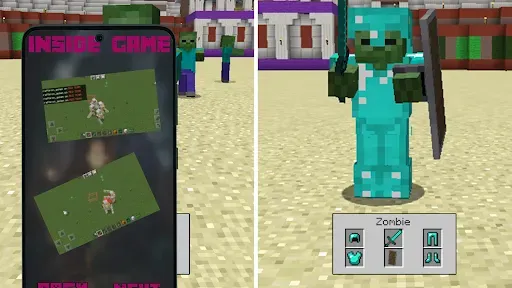 Скриншот 4 — Mob Battle Mod for Minecraft