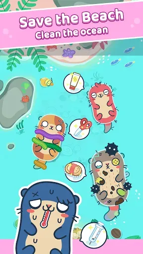 Скриншот 1 — Otter Ocean - Treasure Hunt
