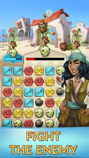 Скриншот 2 — Puzzle Colony: Pirate Match‑3