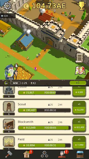 Скриншот 2 — Medieval: Idle Tycoon Game