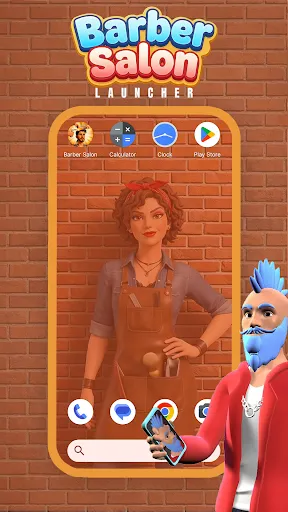 Скриншот 1 — Barber Salon Launcher