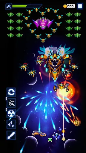 Скриншот 3 — WindWings: Galaxy attack Pro
