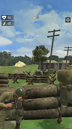 Скриншот 1 — Frontline Heroes: Военные игры