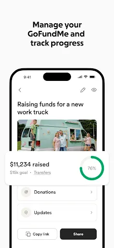 Скриншот 2 — GoFundMe: Fundraise and Give