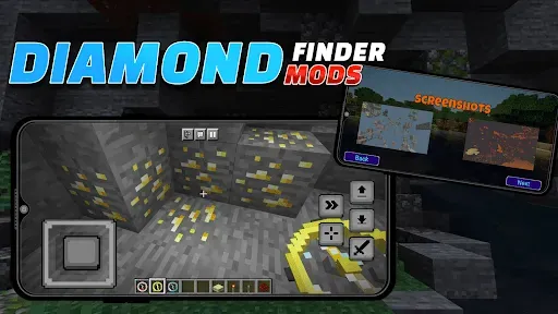 Скриншот 3 — Моды Diamond Finder Minecraft