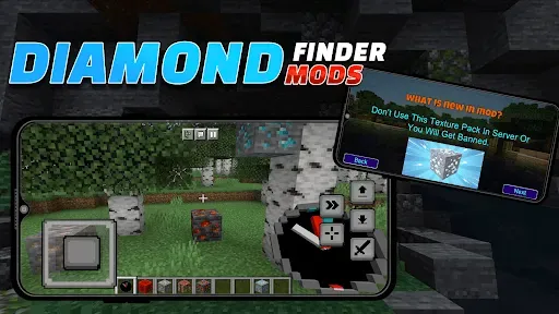 Скриншот 5 — Моды Diamond Finder Minecraft