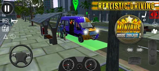 Скриншот 3 — Minibus Simulator-City Driving