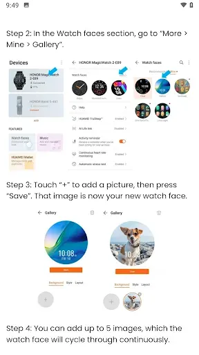 Скриншот 1 — Honor Magic Watch 2 App Guide