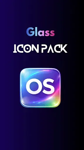 Скриншот 1 — Glass Icon Pack: Glassmorphism
