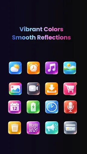 Скриншот 7 — Glass Icon Pack: Glassmorphism