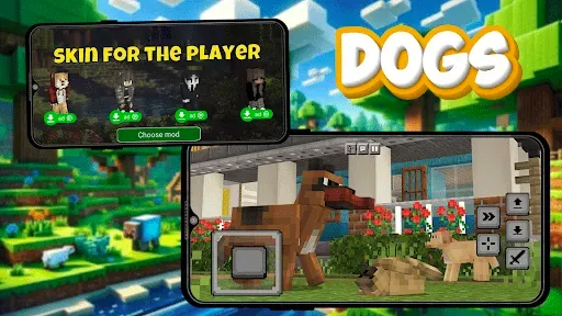Скриншот 1 — Мод Dogs для Minecraft PE