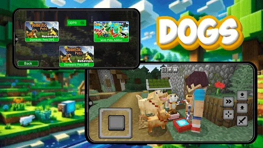 Скриншот 2 — Мод Dogs для Minecraft PE