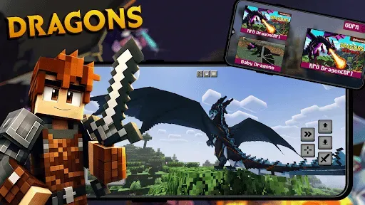 Скриншот 1 — Моды RPG Dragon для Minecraft