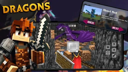 Скриншот 3 — Моды RPG Dragon для Minecraft