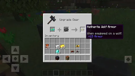 Скриншот 6 — Мод на броню волка для MCPE
