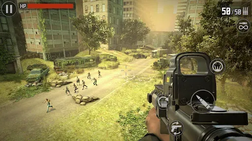 Скриншот 2 — Zombie Sniper War 3 - Fire FPS