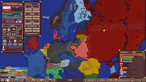 Скриншот 1 — Ages of Conflict World War Sim