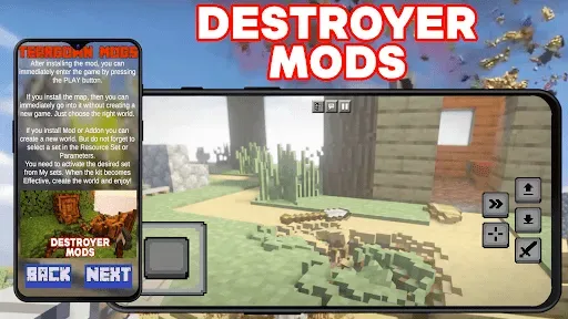 Скриншот 5 — Моды Destroy для Minecraft PE