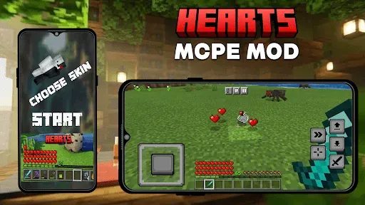 Скриншот 1 — Мод Heart Containers Minecraft