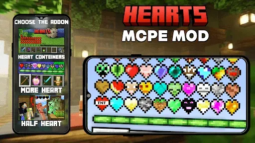 Скриншот 2 — Мод Heart Containers Minecraft