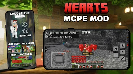 Скриншот 5 — Мод Heart Containers Minecraft