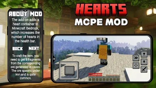 Скриншот 8 — Мод Heart Containers Minecraft