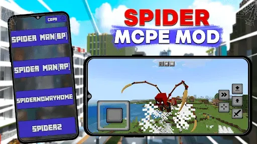 Скриншот 1 — Мод Паук для Minecraft PE