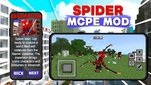 Скриншот 2 — Мод Паук для Minecraft PE