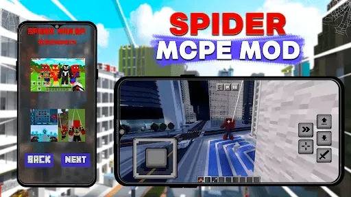 Скриншот 4 — Мод Паук для Minecraft PE