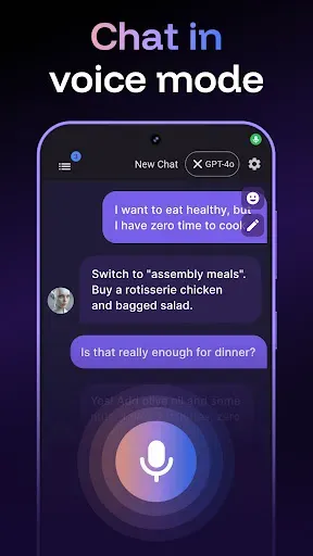 Скриншот 2 — AI Speech Chatbot Text & Voice