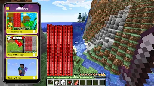 Скриншот 7 — Heart Containers Mod Minecraft