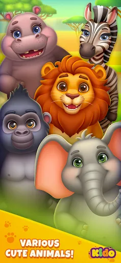 Скриншот 1 — Safari Animals Games For Kids
