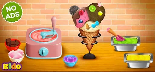 Скриншот 1 — Ice Cream Making Game For Kids