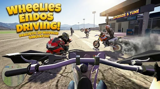 Скриншот 1 — Wheelie King 8 - Online racing