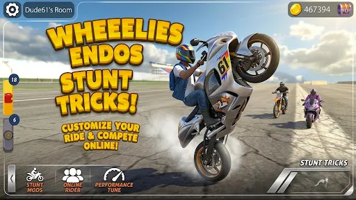 Скриншот 3 — Wheelie King 8 - Online racing