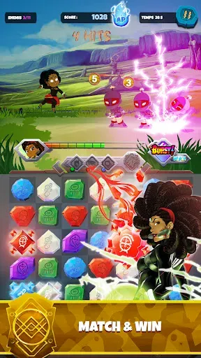 Скриншот 1 — Aurion KGF: Match 3 RPG