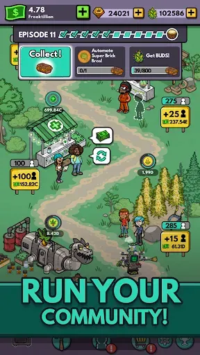 Скриншот 1 — Bud Farm: Idle Tycoon